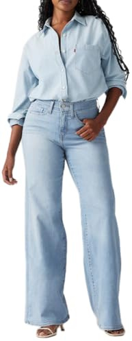 Levi's 318 Shaping Wide Leg Jeans Femme, Tall Glass of Water, 31W / 30L
