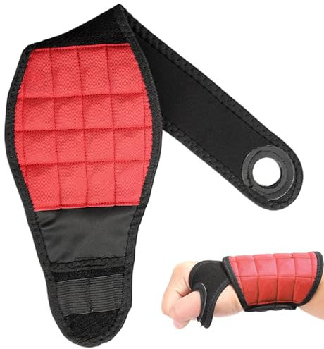 Magnetische Halterung für Handgelenkschrauben, magnetisches Armband für Werkzeuge, verstellbares Armband mit Daumenschlaufe – praktisches wiederverwendbares Gadget für Elektriker, Handgelenkstütze