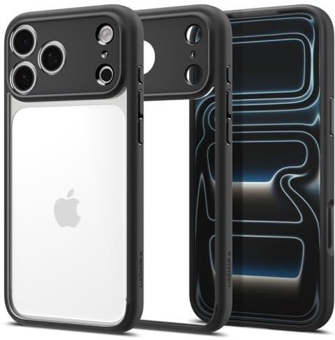 Spigen Ultra Hybrid Phone Case Compatible with iPhone 17 Pro [Anti-Yellowing] [Military-Grade Drop Protection] - Matte Black