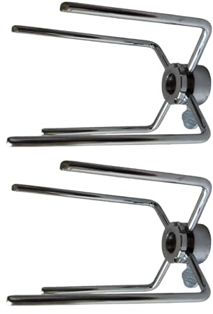 Juego de 2 pinchos para barbacoa resistentes a la corrosión para carnes y verduras perfectamente cocinadas, tenedores de acero inoxidable para asar, tenedores de acero inoxidable de grado de