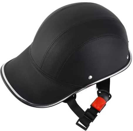 Lixada Casco da ciclismo per adulti, uomini e donne, in stile baseball, con visiera, traspirante, ultraleggero, per mountain bike, casco protettivo per pattinaggio, scooter (nero)