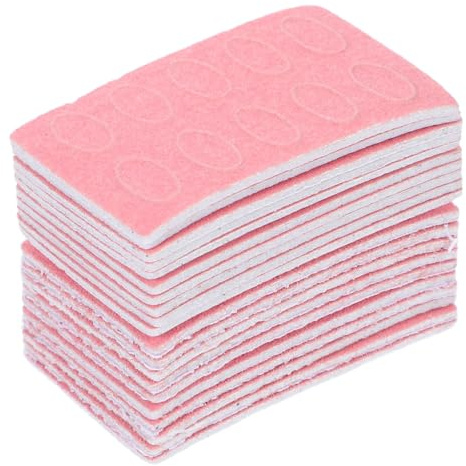 Papel de Lija para Empujador de Cutículas 200 Piezas Rosa