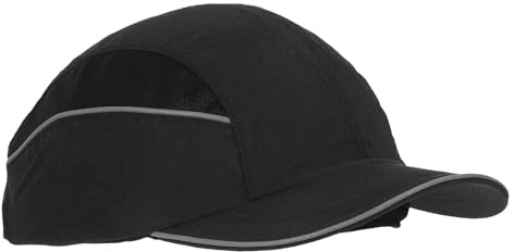 BCOATH Gorra de Seguridad y Visera Extendida Negra con Protección Cabeza, Inserto Antiestático para Trabajos Eléctricos y Construcción