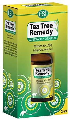 ESI - Tea Tree Remedy Oil, Olio Biologico, Integratore Alimentare, Migliora la Resistenza Fisiologica a Severe Condizioni Ambientali, Supporta le Prime Vie Respiratorie, Senza Glutine e Vegan, 25 ml