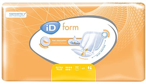 iD Expert Form 3 (Cotton Feel) Incontinence Pads - Extra Plus (4 Packs of 21)
