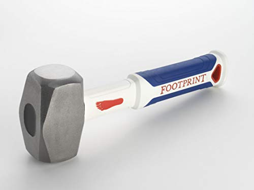 Footprint 11716 4lb fibreglass Handle Hardened Steel Club Hammer, (1.8kg) Head