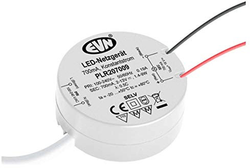 EVN Lichttechnik LED-Netzgerät PLR207009 700mA 1,4-9W IP20 LED-Betriebsgerät 4037293007221