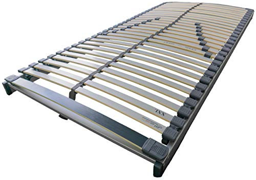 AM Qualitätsmatratzen Stabiler Lattenrost 180x200 bis 250kg mit 30 Federleisten - Made in Germany - Stabiles Lattenrost für Übergewichtige - Bettrost XXL für schwere Matratzen fertig montiert