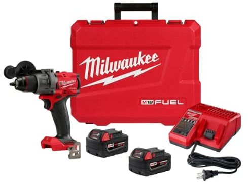 Milwaukee M18 Fuel 1/2 in Cordless Drill/Driver Kit 18V Brushless with Auto Stop