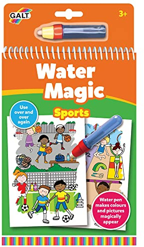 Galt, Water Magic - Sports, Colouring Books for Children, Ages 3 years Plus