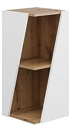 Vicco Midischrank Weiß/Artisan Benno 32x71x32 cm - Die Badezimmermöbel, Platzsparende Stauraumlösung für ungenutzte Ecken