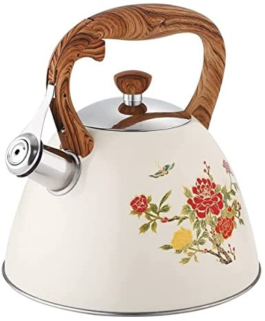Bouilloire Sifflante Bouilloire À Sifflet À Fleurs Changeant De Couleur Bouilloire À Thé 3L Cuisinière À Gaz Cuisinière À Gaz 304 Bouilloire À Sifflet En Acier Inoxydable Théières Pour Cuisinière