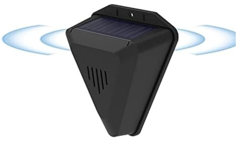 Répulsif à ultrasons pour animaux - Répulsif solaire pour oiseaux - Étanche - Détecteur de mouvement