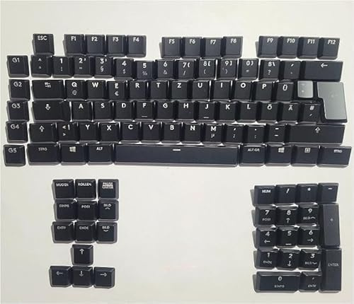 Lichtdurchlässige Tastenkappen für Logitech G915/G915 TKL - Deutsch Layout (QWERTZ) - Kompatibel mit G915 LIGHTSYNC RGB