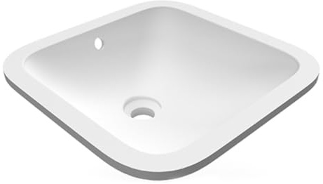 nextradeitalia 1 PZ LAVABO SOTTOPIANO Quadrato Variant 41X41 CM Bianco MOD.FERX.DIAEWA-RNTQ-RE