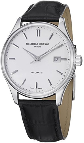 FREDERIQUE CONSTANT Unisex Datum Norm Automatik Uhr mit Leder Armband FC-303S5B6