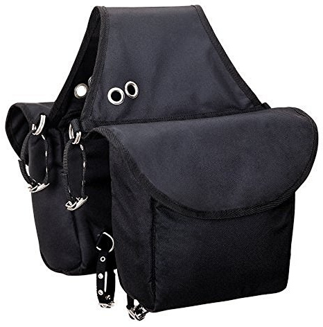 Weaver Leather Insulated Nylon Saddle Bag, Black, 9 3/4 X 11 1/2 X 4 1/2