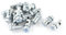 sourcing map 15 Stück 2 mm lötfreie Nippel Kreuzschlitzschrauben Motorradkabelschrauben Top Fitting