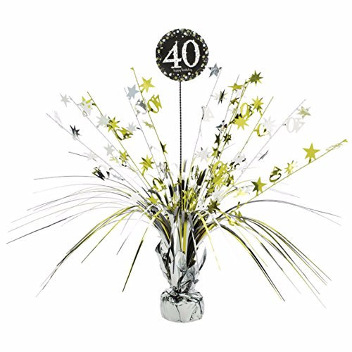 Adult Gold Celebration 40th Centerpiece Spray