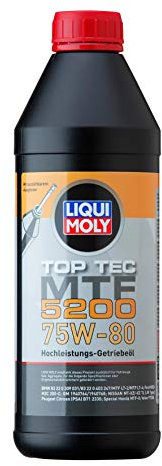 LIQUI MOLY Top Tec MTF 5200 75W-80 | 1 L | Getriebeöl | Hydrauliköl | Art.-Nr.: 20845, farblos