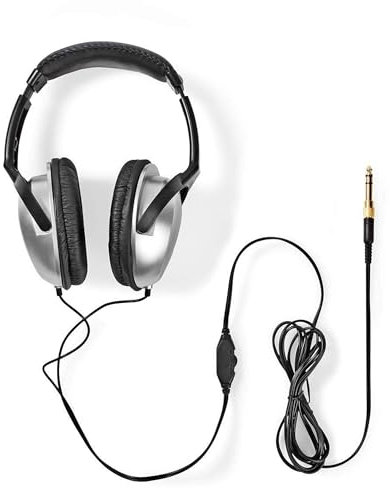 TronicXL Fernsehkopfhörer Kopfbügel Kopfhörer I 6m langes Kabel I Stereo TV Fernseh Headphones Fernseher PC HiFi I Bügel Kopfhörer 3,5mm Klinke 6,35mm Klinkenstecker I kabelgebunden Kabel lang