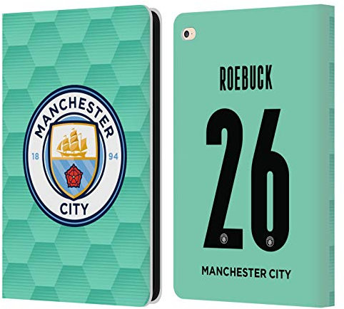 Head Case Designs Offiziell Zugelassen Manchester City Man City FC Ellie Roebuck 2020/21 Frauen Away Kit Gruppe 2 Leder Brieftaschen Handyhülle Hülle Huelle kompatibel mit Apple iPad Air 2 (2014)