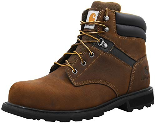 Carhartt Men's Traditional Welt 6 Steel Toe Work Boot Construction, Brick Bison, 11 M US