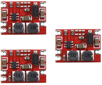 VGOL 3pcs DC-DC Boost Buck Converter Module DC3-15V to 3.3V Adjustable Step-up Step-down Voltage Regulator Power Supply Module UP/Down