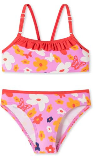 Schiesser Mädchen Bustier Bikini Set - Badeanzug Badehose, Rosa_180935, 92 EU