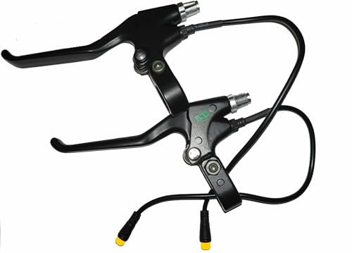 FAMEX RIDE E-Bike Mechanical Brake Sensors Lever 3 Pins, Bike Brakes Lever, One Pair Electric Bike Brake Levers 32cm Wire Waterproof Interface Brake Handles