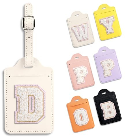 Anntry Etiquetas de equipaje personalizadas para maletas,Etiqueta de equipaje de cuero PU con etiqueta de identificación y accesorios de juego de viaje de protección de privacidad total