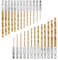 lcyen 26 teiliges Sechskant Bohrer-Set 1,5–6,5 mm Titan Bohrerset 1/4 inch Sechskantschaft HSS Bohrer für Metall, Holz und Stein