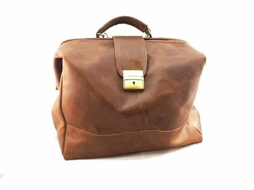 Altieri BORSA DA MEDICO IN CUOIO VERO ARTIGIANATO ITALIANO, MOD BORSA VIAREGGIO - CUOIO