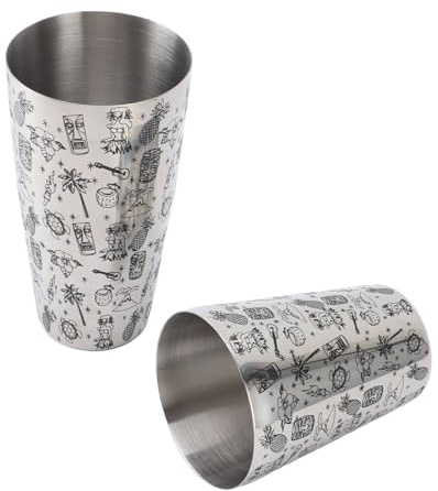Luocute Cocktail Shaker Set, Rostfritt Stål Stor Kapacitet Läcktät Långvarig Användning Boston Bar Shaker, Lämplig för Bartender