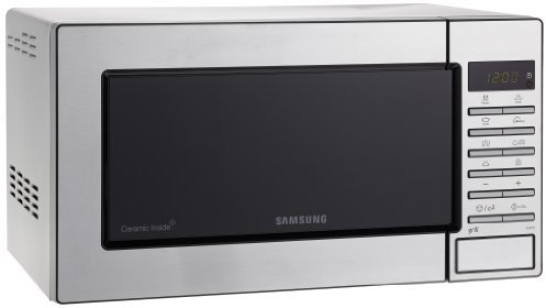 SAMSUNG GE87M-X/Xec - Microondas con Grill, 800 W/ 1100 W, 23 Litros, Color Gris/ Acero Inoxidable