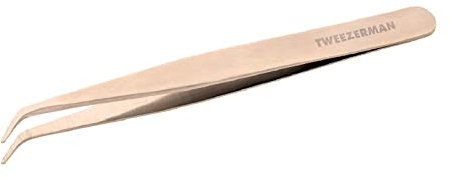 TWEEZERMAN Wimpernapplikator (Pinzette für Fake Lashes, Eyelash Applicator, Profi Tool), Roségold