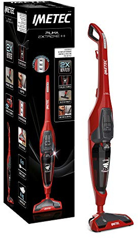 Imetec Piuma Extreme++ Sc3-600 Aspirapolvere con Tecnologia Ciclonica senza Sacco, Regolazione Elettronica della Potenza, Leggera 4 Kg, Spazzola Multisuperficie e Parquet, Multiaccessoriata