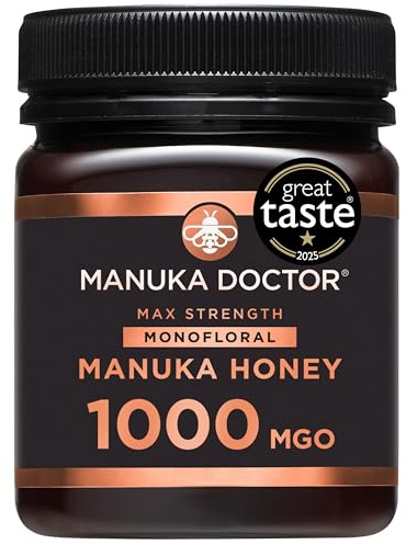 MANUKA DOCTOR | MGO 1000+ Manuka Honig Monofloral | 250g | 100% Reiner Neuseeland Honig | Zertifiziert RAW | Nicht-GVO | Unabhängig Labortestet | Rückverfolgbar vom Bienenstock bis nach Hause