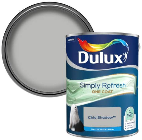 Dulux Simply Refresh One Coat Matt Emulsion Paint - Chic Shadow - 5L