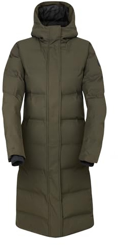 Dare2b Womens 2b Wander Waterproof Longline Padded Jacket, Dark Khaki, 8 EU