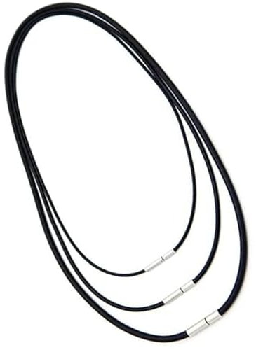 DILUSILK 3PCS Leather Necklace Set, 45cm, 50cm, 70cm Adjustable Leather Cord Necklaces for Men & Women, Waterproof & Durable Jewelry for All Outfits