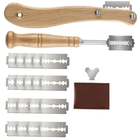 COLLBATH Brot Schneidewerkzeug Für Brot Backen Teigresteschneider Mit Schutzgriff Aus Hochwertigem Material Leicht Zu Reinigen