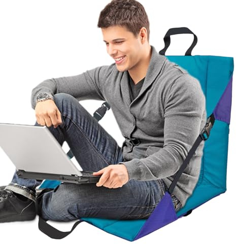 Asientos de estadio – Cojín blanqueador ligero con respaldo, silla de estadio plegable, asiento deportivo reclinable, silla cómoda portátil, accesorio de asiento acolchado para exteriores | para femm