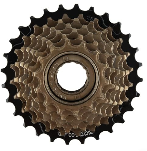 Ruota libera in acciaio, a 7 marce, 14-28T, corona a vite per mountain bike, bici da corsa, in acciaio pieno, 320 g, robusta, durevole, facile da montare per sistemi di commutazione a 21 marce