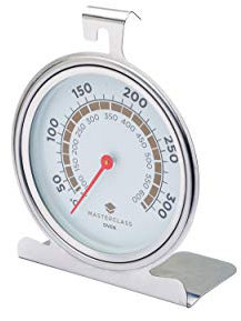 MasterClass Termometro da Forno 50-300 Gradi Celsius, Acciao Inox, Argento