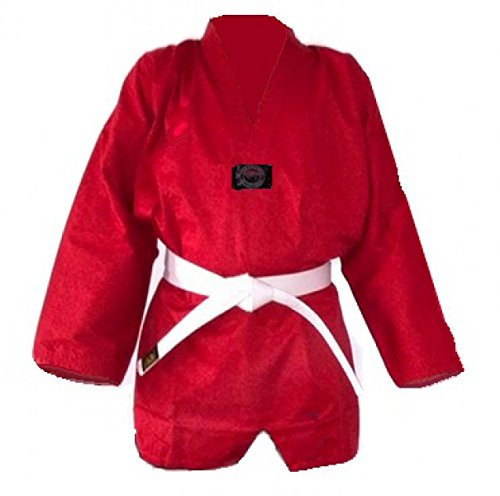 Budodrake Taekwondo Anzug rot (180)