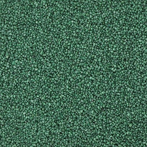 Eurosand 1 kg Perlkies, farbige Dekosteine, Körnung 1,2-1,8 mm (Olive)