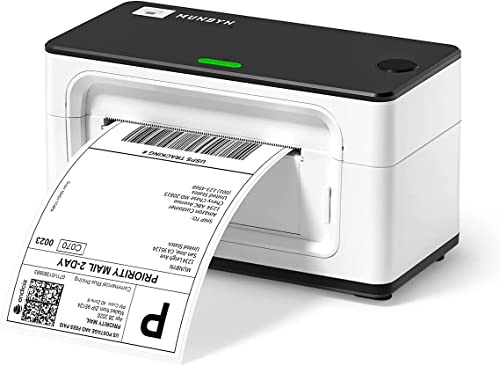MUNBYN USB Connection Shipping Label Printer 4x6 for Shipping Packages Postage Address Home Small Business, Compatible with Etsy, Shopify, Ebay, Amazon, Royal Mail, FedEx, UPS, ITPP941, White