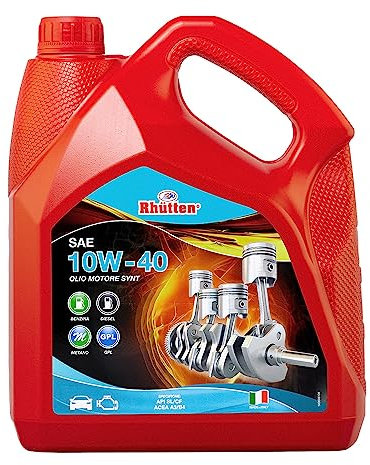Rhutten, Olio Motore 10W40, Auto, Semi Sintetico, Benzina, Diesel, Gpl, Auto Ibride, 4L