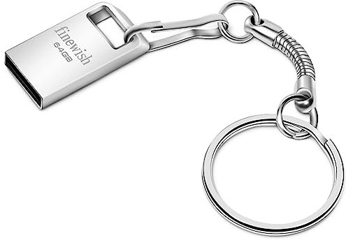 Memoria USB 2.0 64gb, Mini Pendrive 64GB USB 2.0 Impermeable USB 2.0 Flash Drive 64 GB Computadoras, Tabletas Almacenamiento de Datos Externo (Plata)
